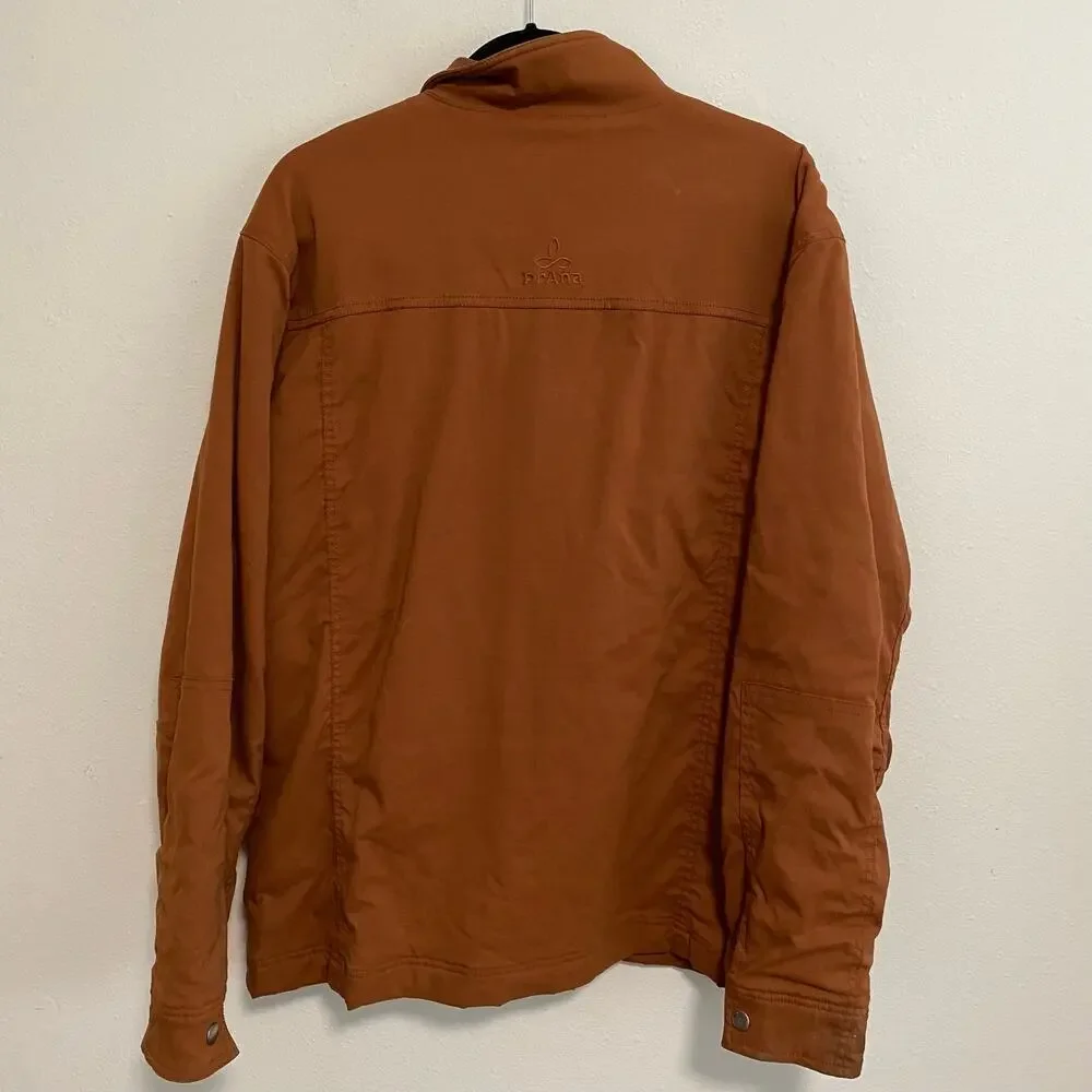 Prana Men's Breathe Jacket‎ Cargo Burnt Orange Size XL